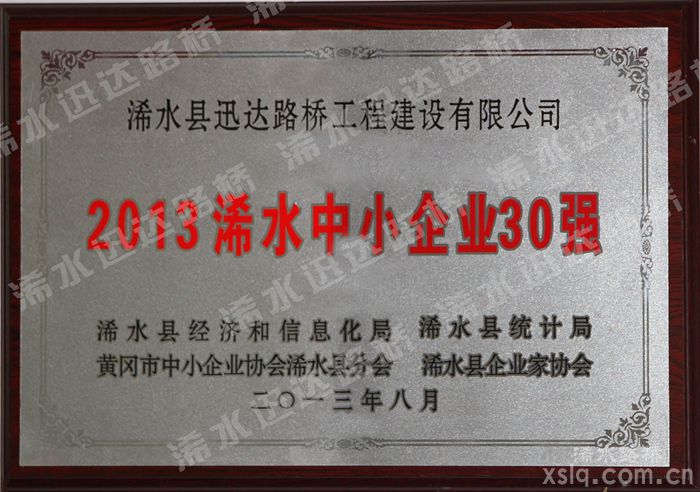 2013年中小企業(yè)30強(qiáng)