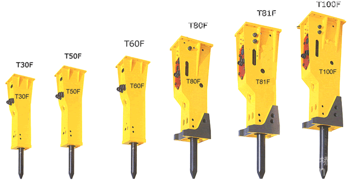 各類型液壓破碎錘
